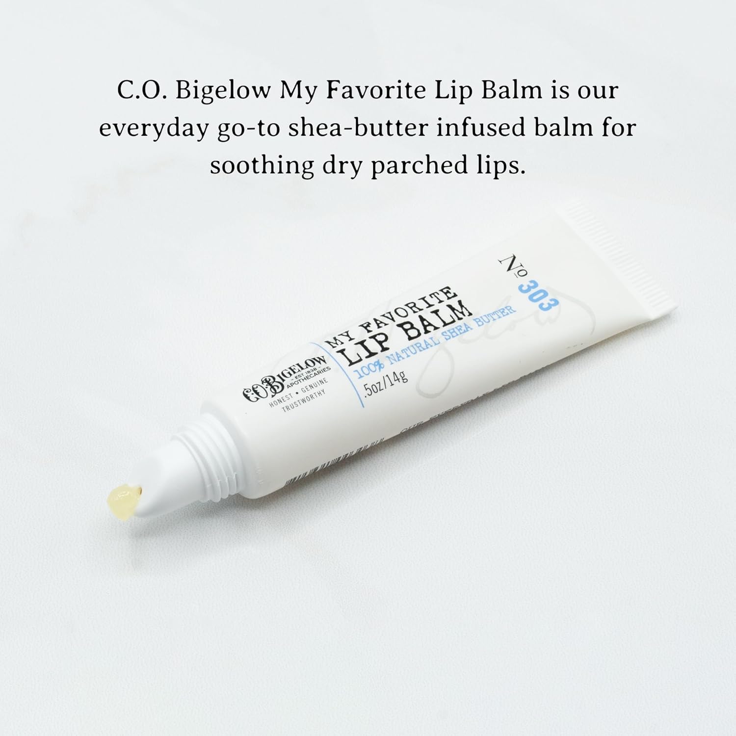 C.O. Bigelow My Favorite Lip Balm Tubes, Pack of 3 Bulk Lip Balm Tubes with Shea Butter & Jojoba Oil, 0.5 oz
