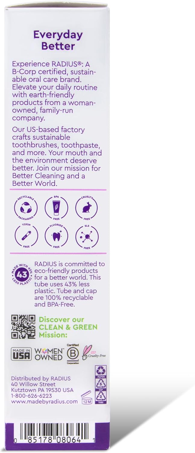 RADIUS ImmuniMinty Immune Support Toothpaste 2.5 Oz - Elderberry Mint - Pack of 1