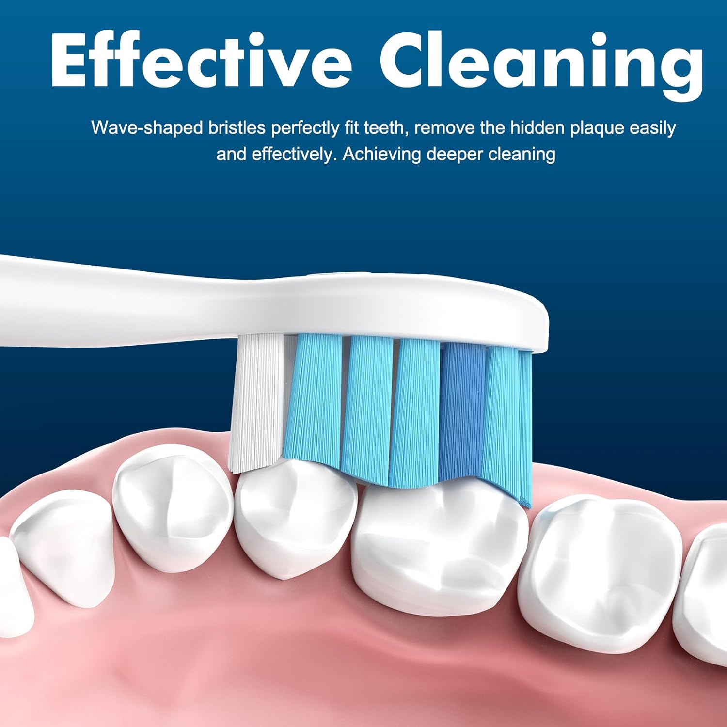 Electric Toothbrush Replacement Heads for Philips Sonicare, Ofashu Brush Head Compatible with Phillips Optimal Gum Care Extra Soft Heads G2 C1 C2 4100 5100, White, 4 Packs for Sentive Gum