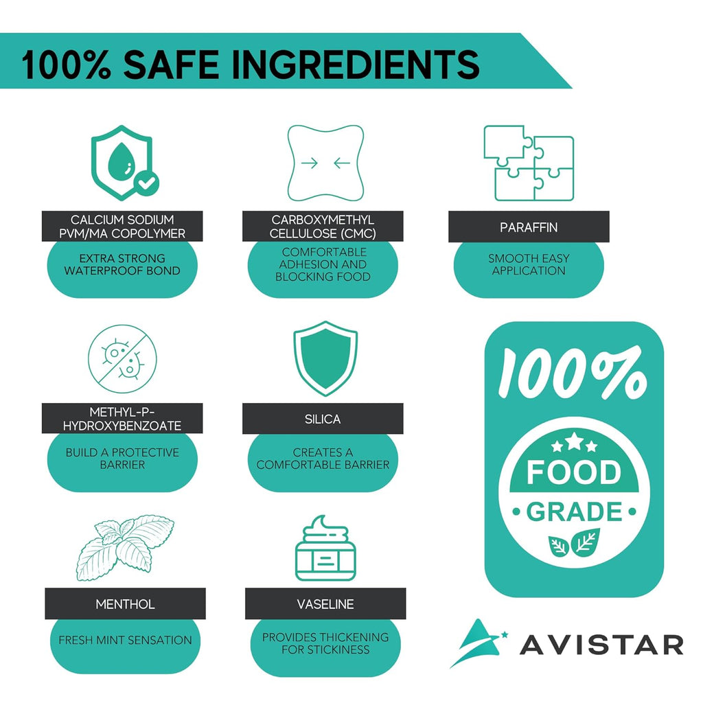 Extra Strong Denture Adhesive Cream, 12 Hour Hold Dental Glue, Waterproof, Zinc & Fluoride Free, Easy Apply Nozzle, Seals Food Out for Comfort, Mint Flavor (5 Pack, 7 Fl Oz)