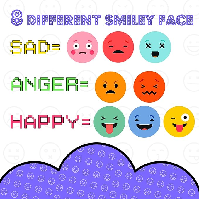 1500 Pcs Smiley Face Stickers Motivational Stickers for Teachers (Multicolor-3 Pack)