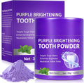 Teeth Whitening Powder, 35g Purple Teeth Whitening Powder, Effectively Lifts Stains, Strengthening Teeth and Gums, Fresh Mint Flavor, Breath Freshener