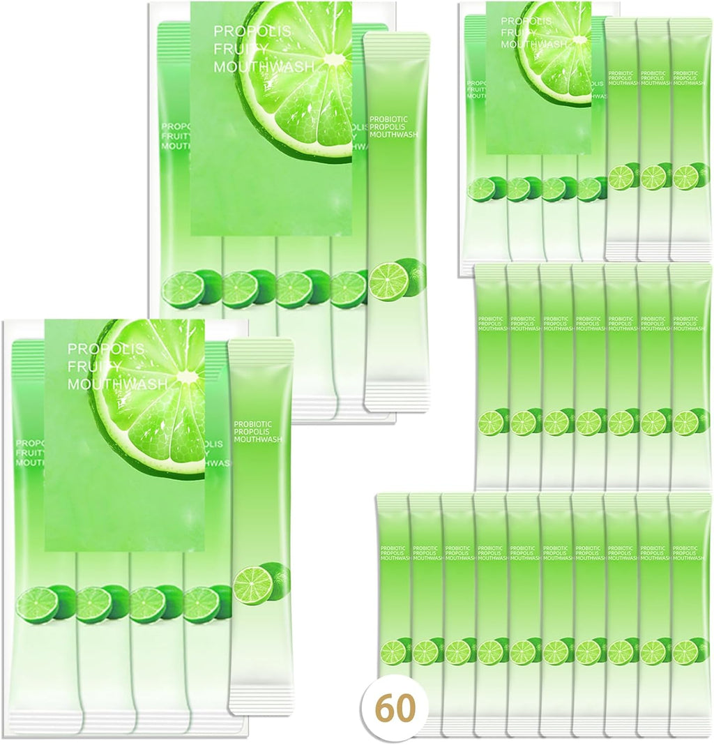 Travel Size Mouthwash,Mini Mouthwash Travel Size Bulk Portable Mouth Wash Set,Individual Small Travel Mouth Wash Packets for Fresh Breath(Pack of 60) A017