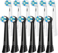 12 Pack Smart Cleaning IO Replacement Heads Compatible with Oral B iO 2 3 4 5 6 7 8 9 10 Series Electric Toothbrush, Brush Heads Compatible with Oral B iO Electric Handles (Black/White)