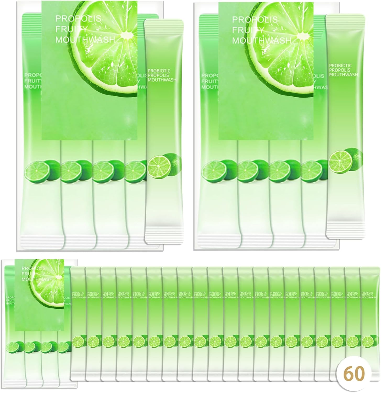 60PCS Travel Size Mouthwash,Portable Mini Mouthwash,Long-Lasting Freshness Travel Mouth Wash for Oral Care A19