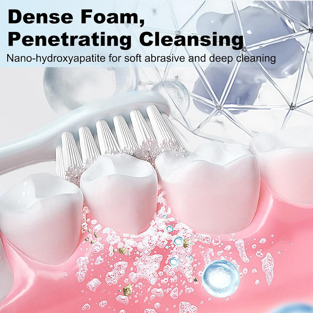 2Pcs Hydroxyapatite Toothpaste, Deep Cleaning Toothpaste, Advanced Enamel Protection, Fluoride-Free Formula with Gentle Mint, for Sensitive Teeth (120g)