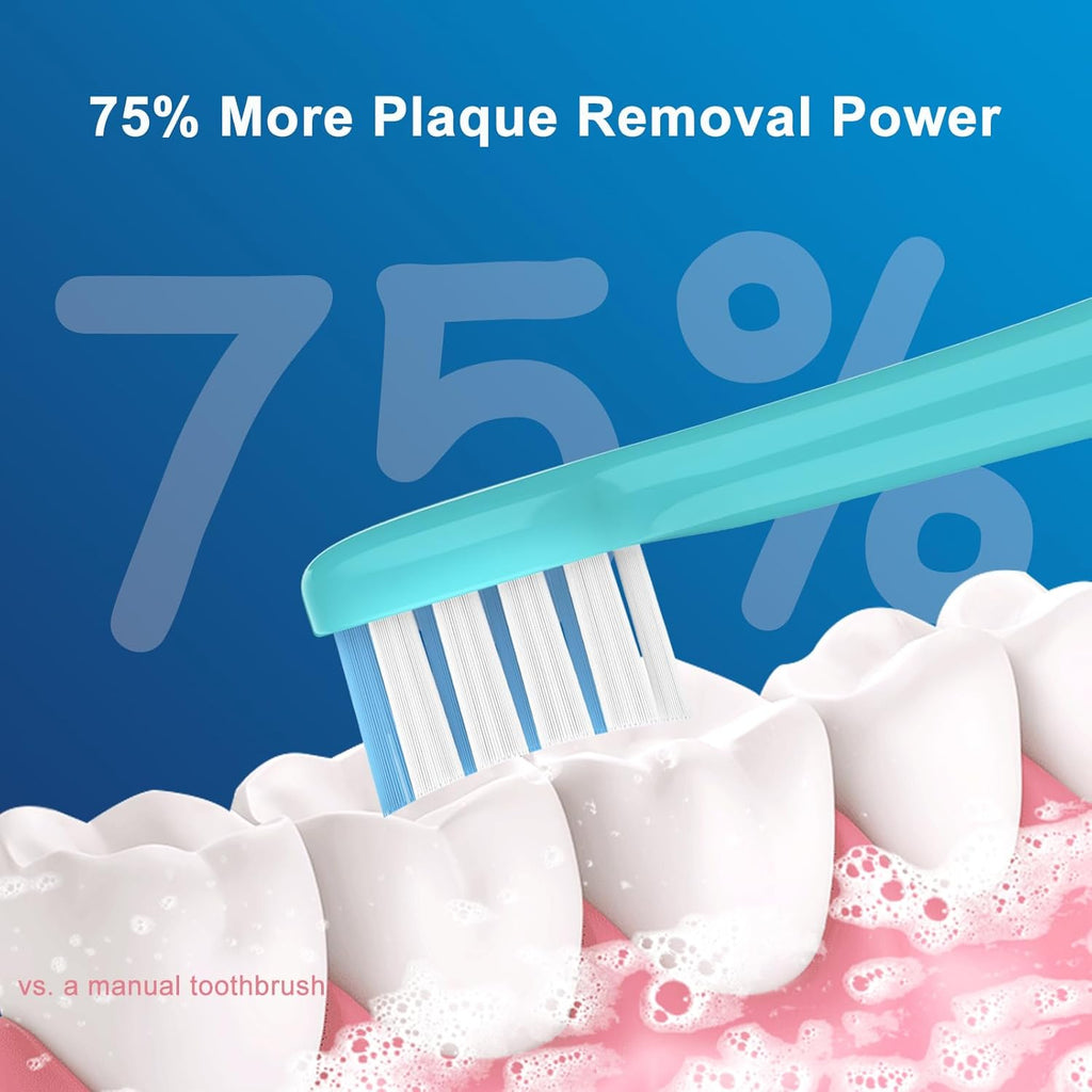 Kids Replacement Heads Compatible with Philips Sonicare Kids Electric Toothbrush, Extra Soft Bristles, Mini Replacement Brush Heads for Ages 3 to 12, Sensitive Toothbrush Heads, Pack of 8,