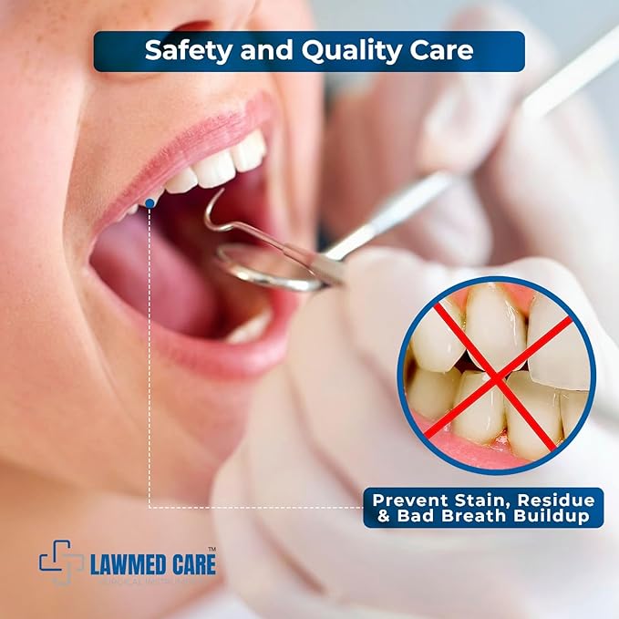 Plaque and Tartar Remover Stainless Steel Dental Tool Set - Dental Pick, Tooth Scraper - Professional Home Oral Care and Dentist Kit (Pack of 1)