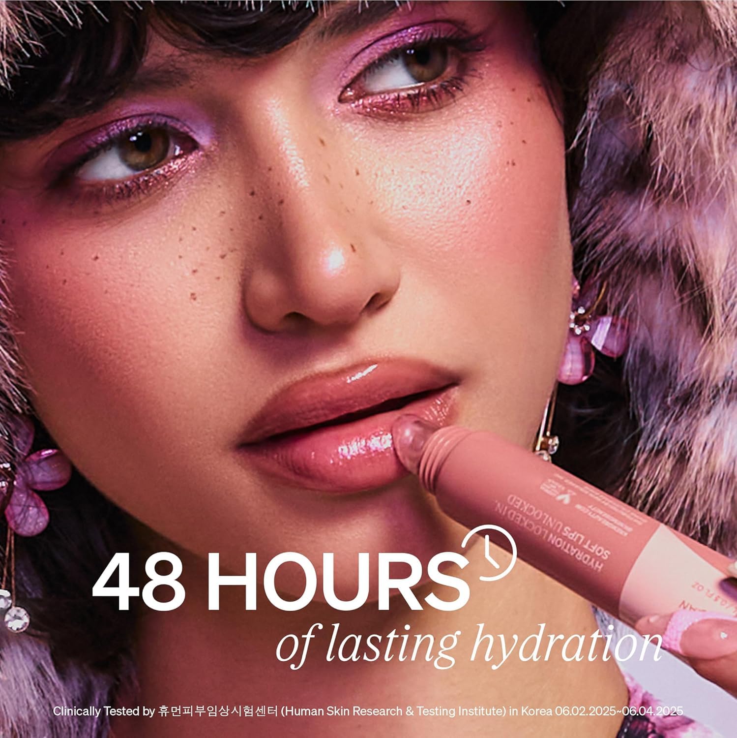 LipLock – Moisturizing K-beauty Vegan Lip Balm & Serum for Dry, Chapped Lips, Glossy Overnight Lip Mask with Rose PDRN, Carrot Collagen & Pillow Peptides (Pink Flan – Warm Taupe Tint)