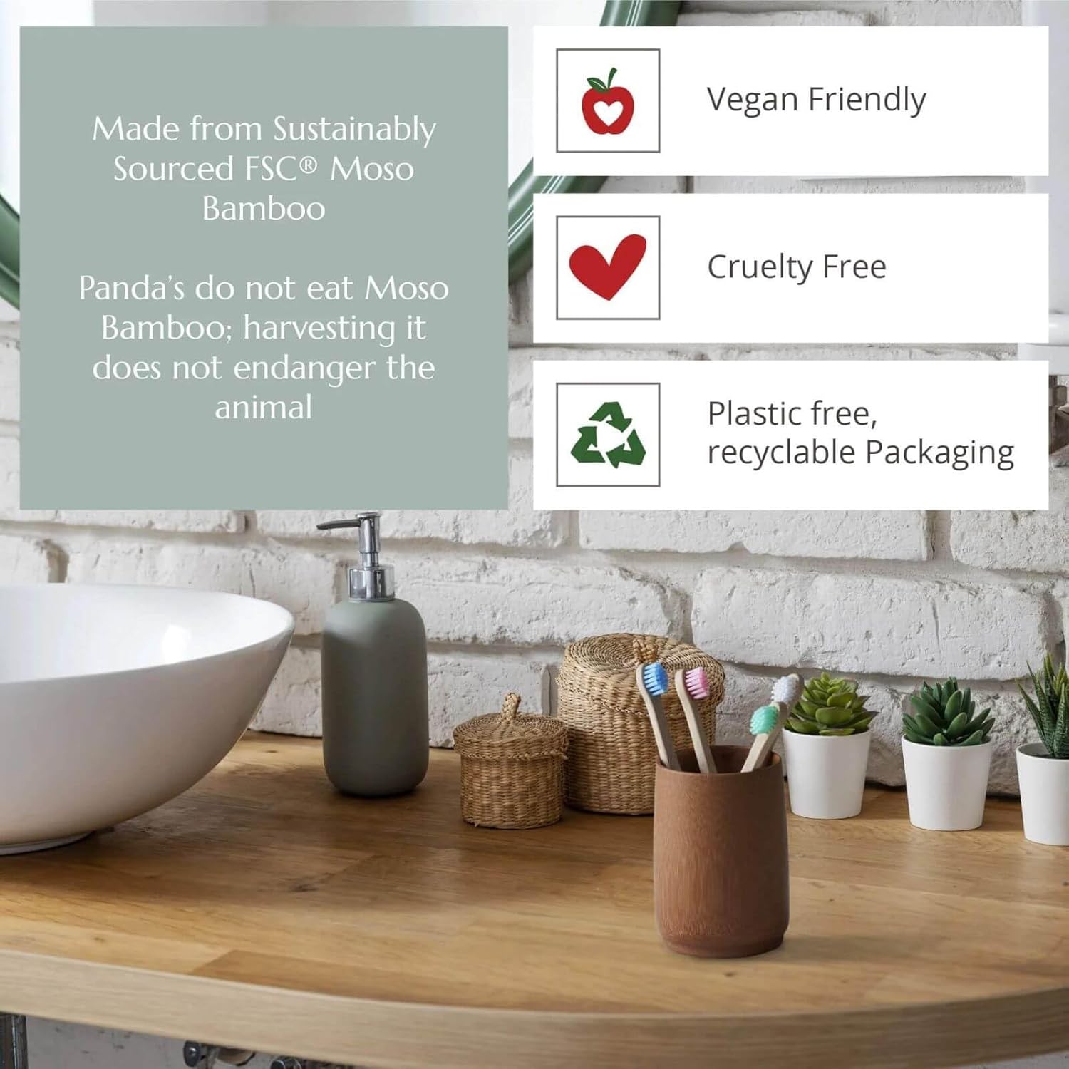 Wild & Stone Organic Baby Bamboo Toothbrushes | 4 Pack | Soft Bristles | 100% Compostable Handle | BPA Free | Vegan Baby Toothbrushes (White)