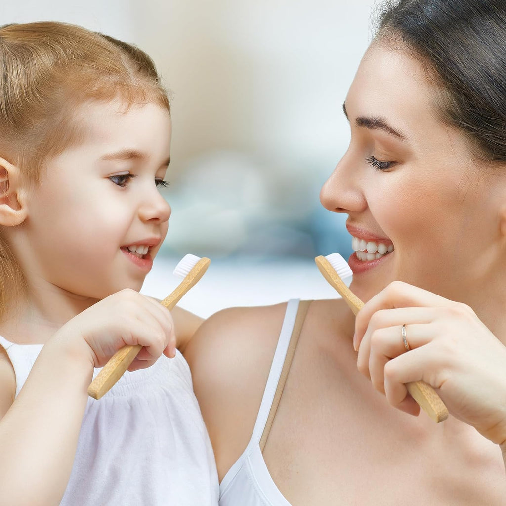 Sliner 100 Packs Prepasted Disposable Toothbrush Bamboo Prepasted Individually Wrapped Pre Pasted Toothbrush with Bamboo Handles Homeless Gift Set for The Homeless (Classic Color)