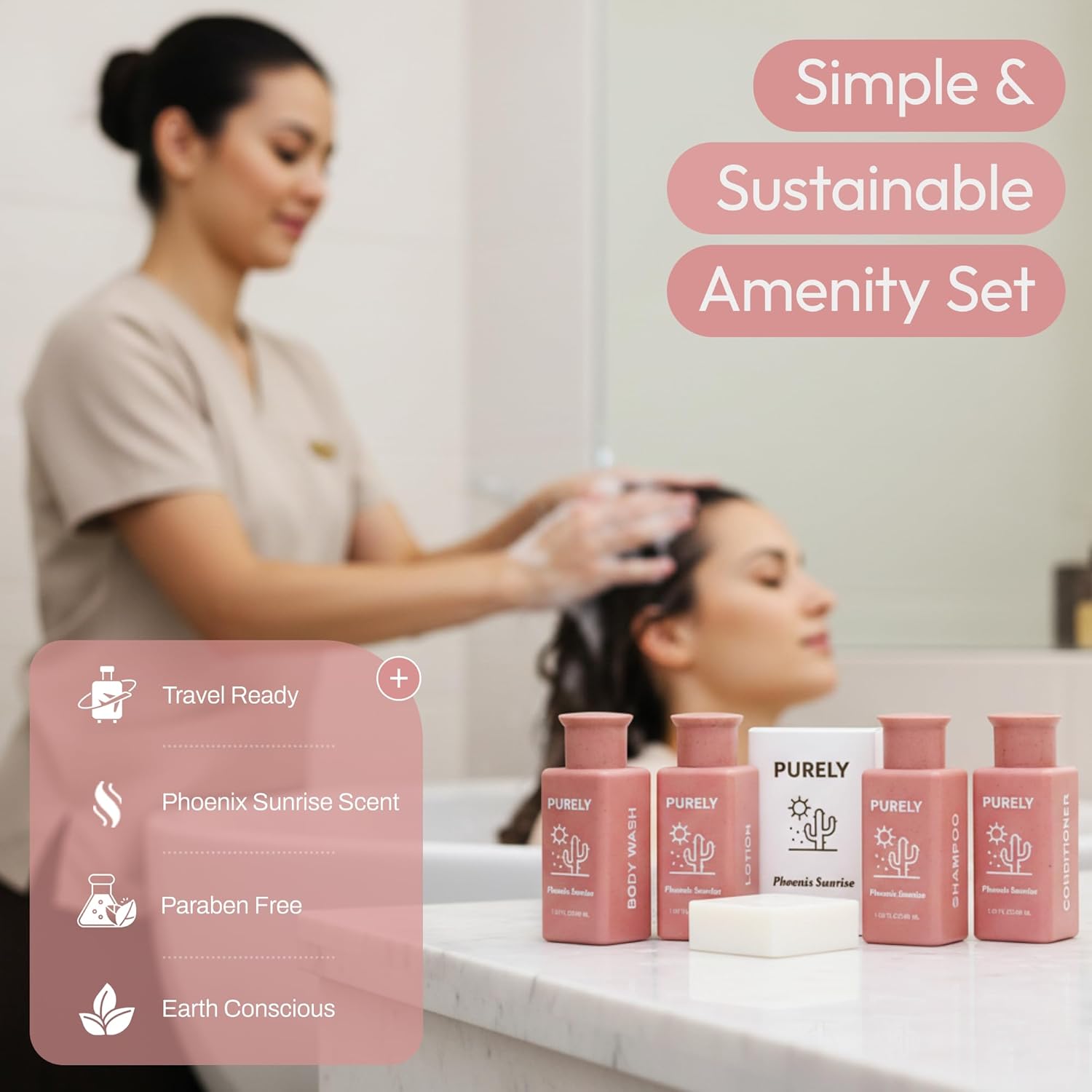 150 piece set | Hotel Soaps and Toiletries Bulk set | For Airbnb Essentials for Hosts | Mini Travel Size Shampoo and Conditioner Sets | Bulk Travel Size Toiletries | Homeless Supplies Bulk Amenities