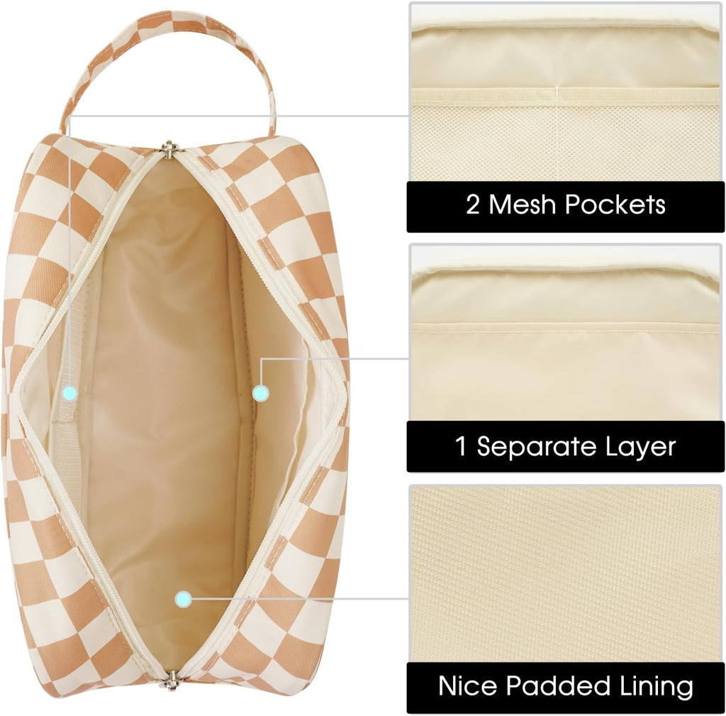 Narwey Travel Toiletry Bag for Women Traveling Dopp Kit Men Travel Bag for Toiletries Cosmetic Bag Makeup Bag Medicine Bag for Traveling