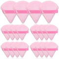 Thrilez 20pcs Triangle Powder Puff, Loose Powder Puffs Makeup Puff for Face Powder, Setting Powder Puff for Make Up, Face Puff Pads for Press Powder, Sponge Powder Applicator for Face and Eye (Pink)