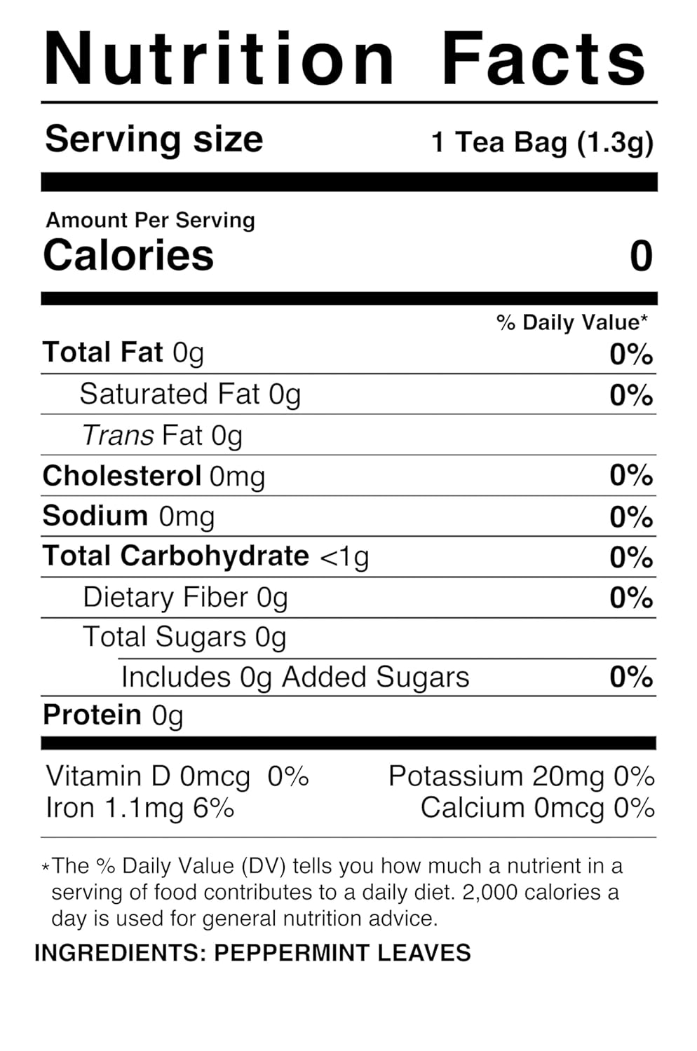 Grace Special Select Peppermint Tea Bags 1.09 oz - 2 Pack - All Natural Peppermint Herbal Tea & Caffeine Free - 48 Count