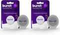 Burst Expanding Dental Floss (Mint Eucalyptus/80 Yards) | Stain Absorbing & Woven Tooth Floss with Xylitol Coating to Fight Cavities | Vegan | Paraben Free Expanding Floss