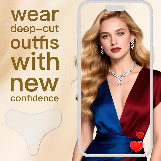 3 Pack Silicone Chest Wrinkle Pads – Reusable Anti-Wrinkle Chest Patches for Women – Firming & Smoothing Chest Lines – Medical-Grade Silicone Chest Pads for Overnight Skincare