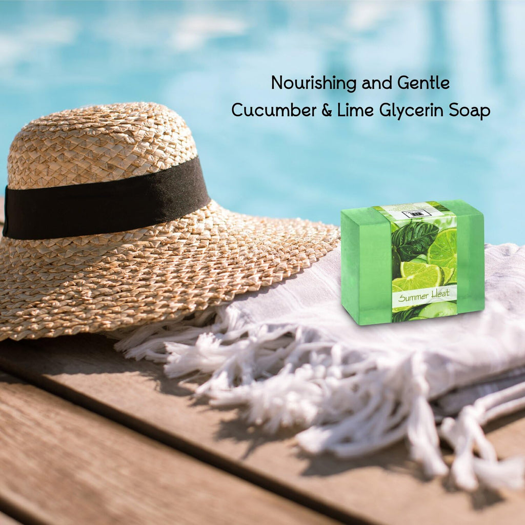 Nabila K Summer Safari Gift Set – Includes Summer Heat Soap, Safari at Dusk Body Lotion, Vanilla Cream Lip Polish & Peppermint Lip Balm – Luxury Bath & Body Kit for Women & Men – Ready-to-Gift Spa Box