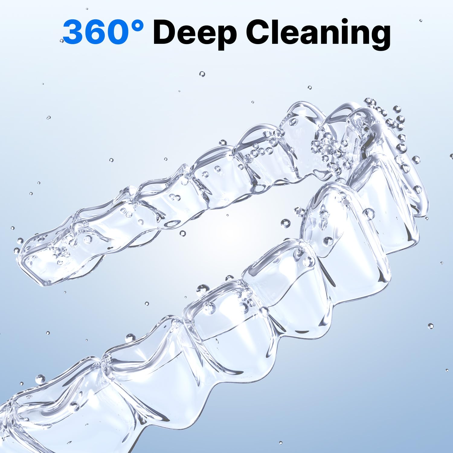 Ultrasonic Retainer Cleaner - UV Dental Cleaning Pod Night Guard Cleaner for Dentures, Aligner, Braces, Toothbrush Heads, Jewelry (Pink)