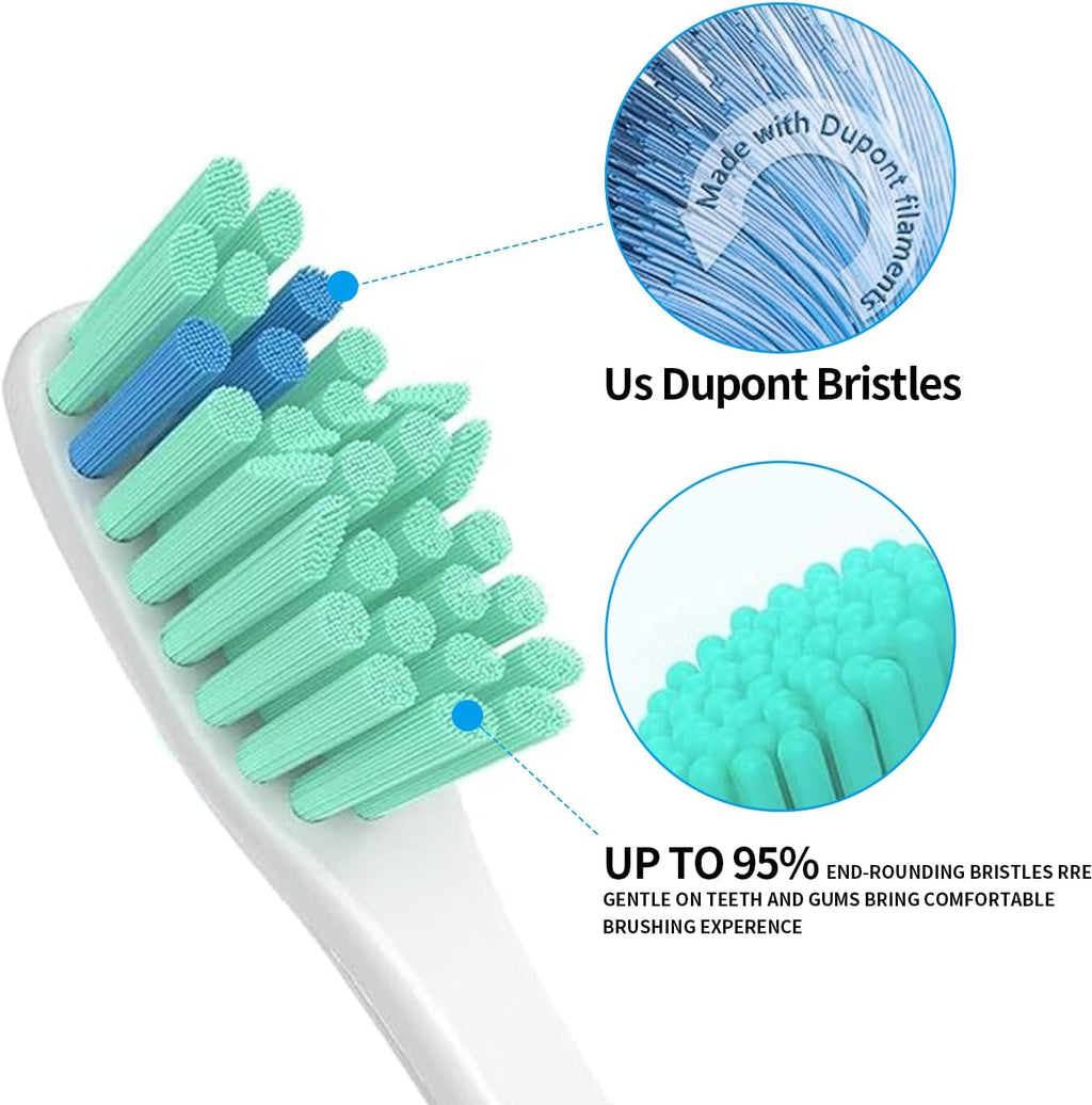 Replacement Toothbrush Heads for Philips Sonicare Electric Toothbrush, Replacement Brush Heads Compatible with Philips Sonicare Electric Toothbrush, 6Pack