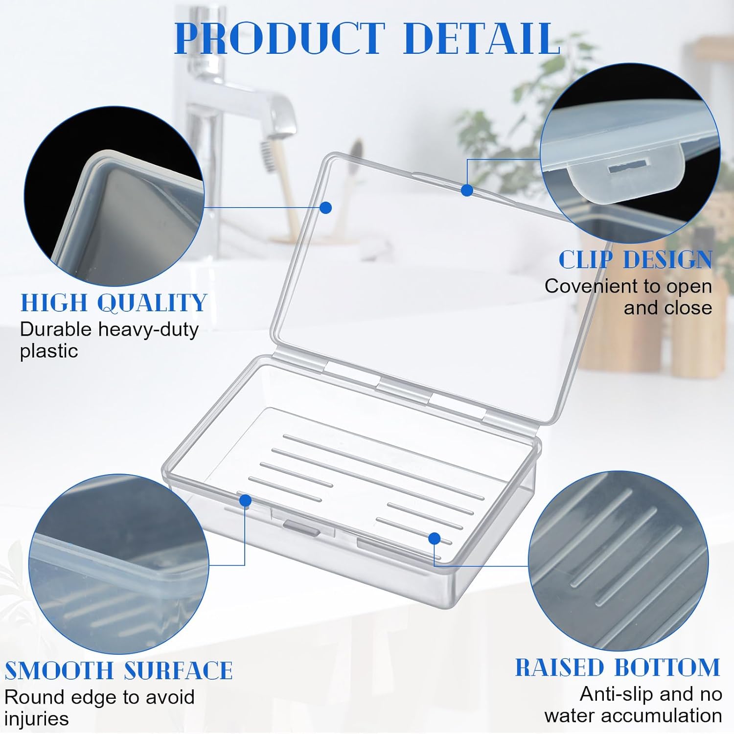 24 Pcs Travel Soap Container Portable Plastic Soap Boxes Bulk with Lid Homeless Donations Bulk Gym Shower Tour Groups Hotel Outdoor Camping (Mixing Colors)