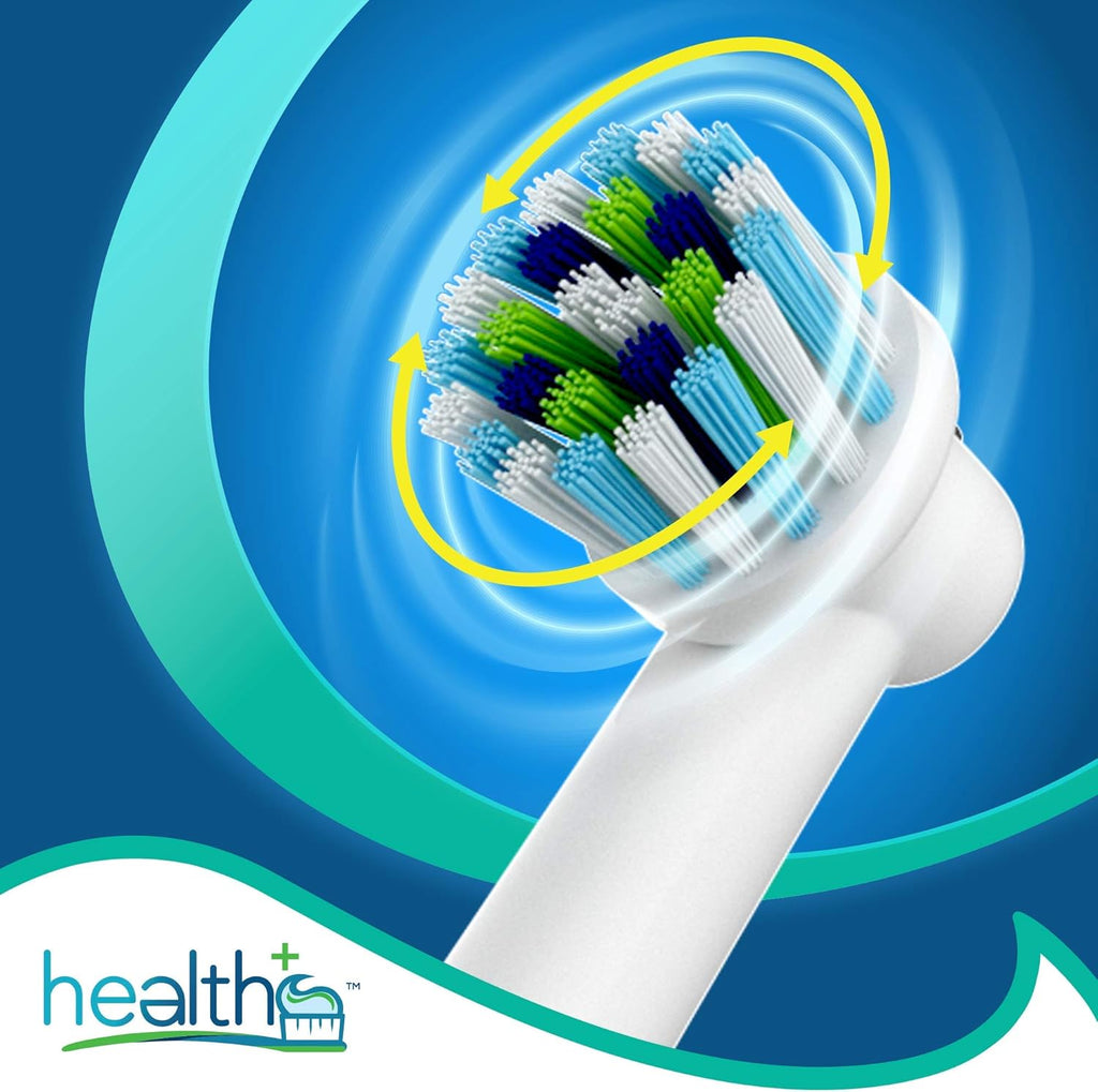 Compatible Oral B Braun Criss-Cross Replacement Heads for Electric Toothbrushes - 8-Pack | Standard Tooth Brush Heads with Dupont
