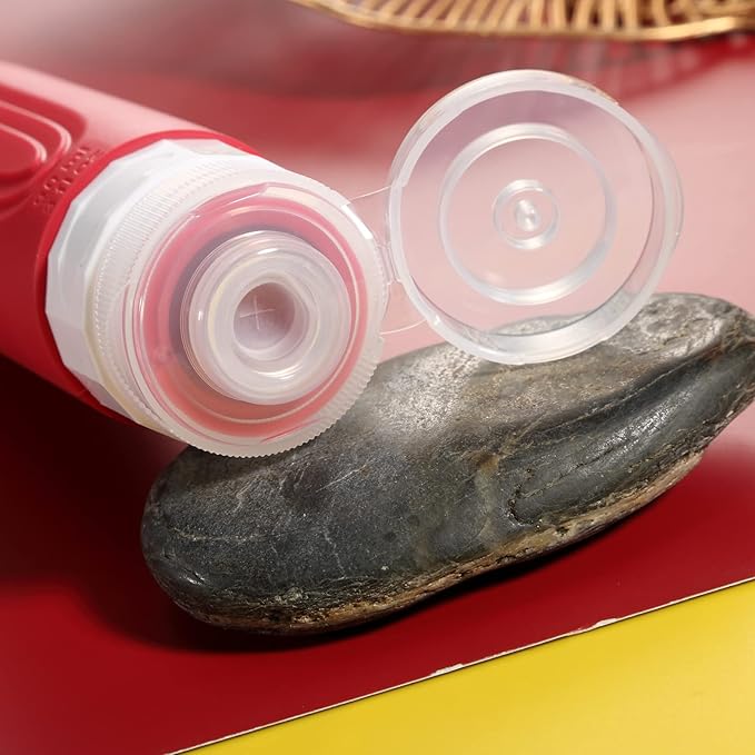 Travel Bottles for Toiletries, Tsa Approved 3oz Travel Size Containers BPA Free Leak Proof Refillable Liquid Silicone Squeezable Travel Accessories for Shampoo Conditioner Lotion (4 Pack)