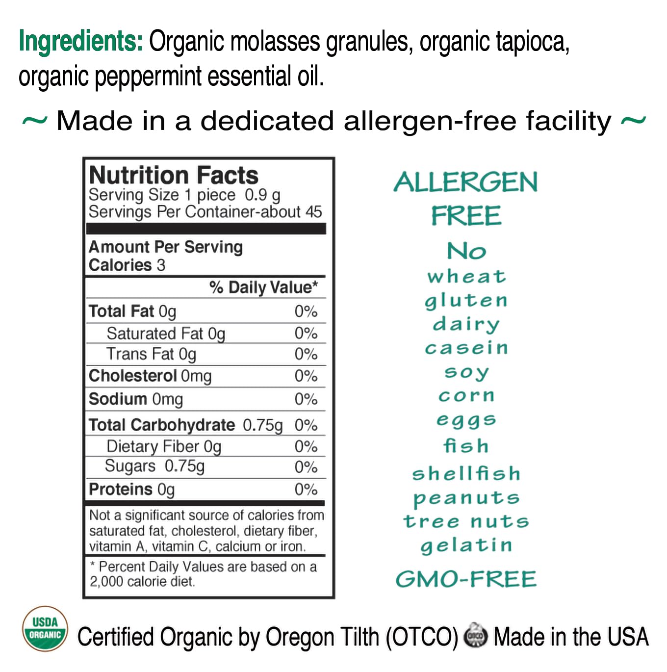 St. Claire's Organic Breath Mints, (Peppermint, 1.5 Ounce Tin, Bundle of 3) | Gluten-Free, Vegan, GMO-Free, Plant-based, Allergen-Free | Made in our Allergen-Free facility