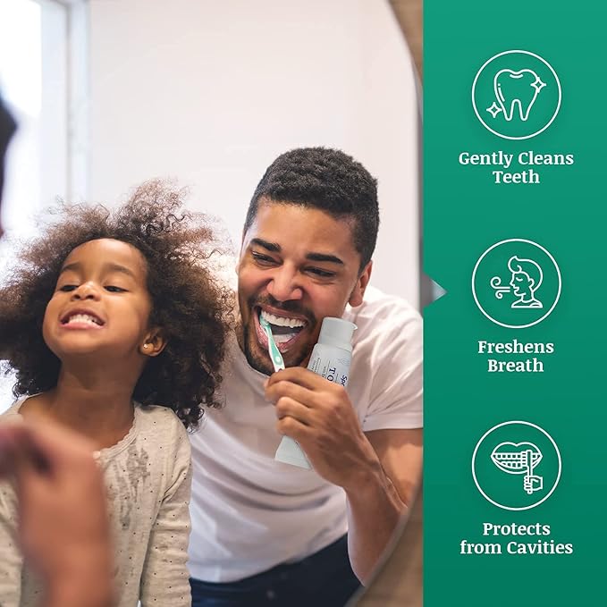 SprinJene Natural Sensitivity Relief, Fluoride Toothpaste for Sensitive Teeth & Gum (1 Pack) + Electric Toothbrush with Wireless Charger & 2 Replacement Heads