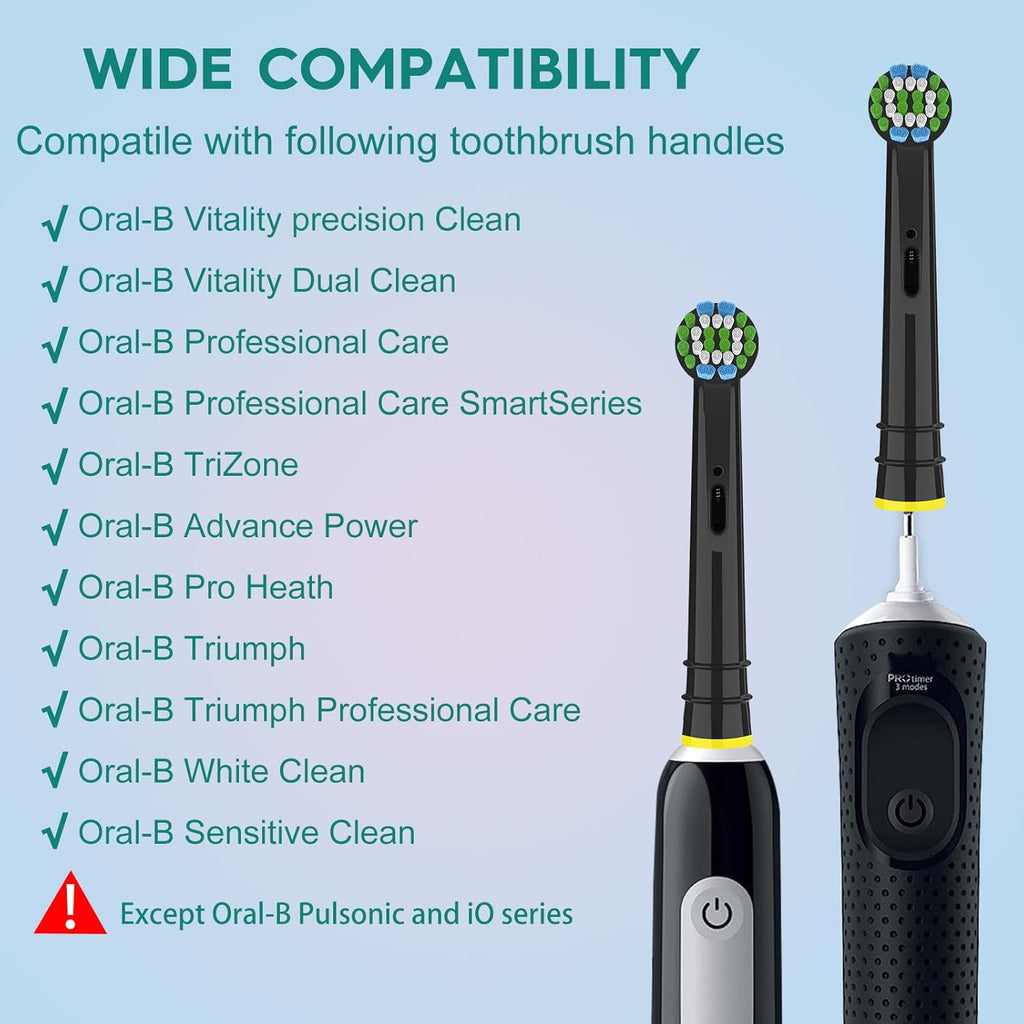 12PCS Gum Care Replacement Toothbrush Heads Compatible with Oral B Braun,Electric Toothbrush Heads Brush Heads Compatible with Oral B Pro 1000/1500/500,Smart,Vitality, Triumph Series