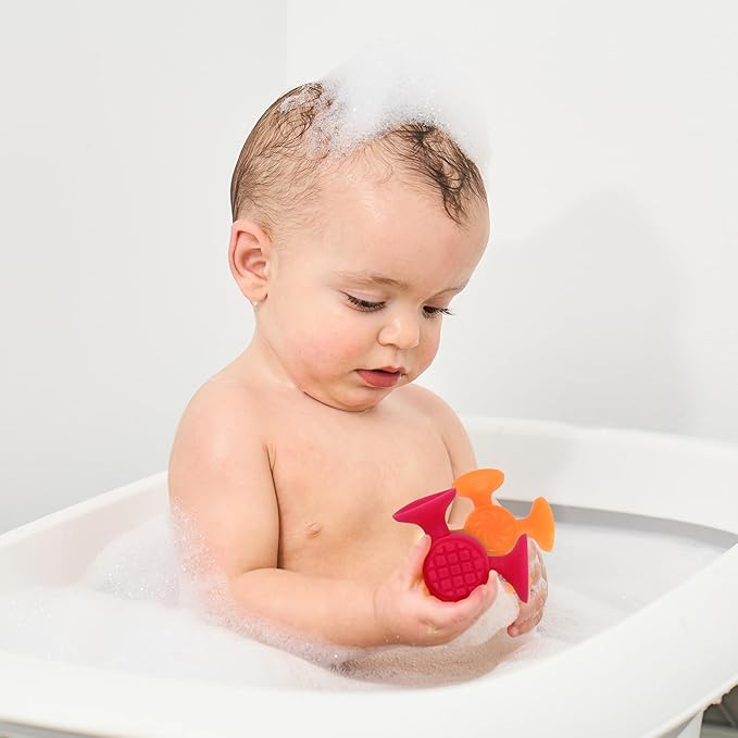 48 Pack Toddler Suction Cup Bath Toys for Kids Ages 1-3, Sensory Bath Toys for High Chair Car Window and Airplane Travel Essentials, Toddler Stocking Stuffers