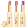 MAKI YIKA 3Pc Moisture Lipsticks for Women Nude Pink Purple Lipstick Hydrate Tinted Lip Balm for Dry Cracked Lips Glossy Lip Color, MA55/62/65