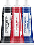 Dr. Bronner’s All-One Toothpaste 3-Pack Variety– (Peppermint, Cinnamon, Anise, 5oz Each)– 70% Organic Ingredients, SLS Free Toothpaste, Fluoride Free, Natural, Vegan, Gentle for Sensitive Teeth