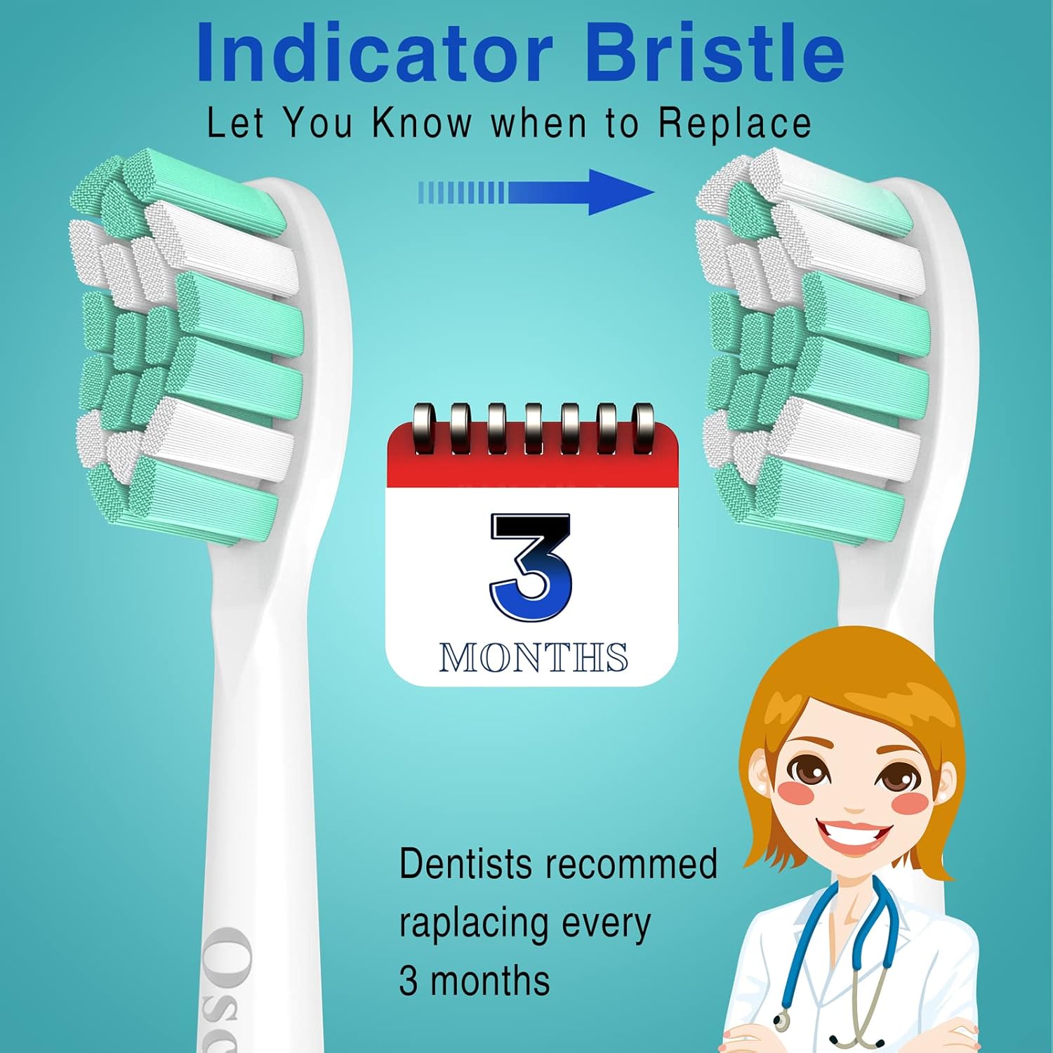 Replacement Toothbrush Heads for Philips Sonicare Plaque Control ProtectiveClean C2 C3 C1 W G2 4100 5100 6100 Electric Toothbrush HX9024,10 Pack Sonic Electric Toothbrush Brush Heads