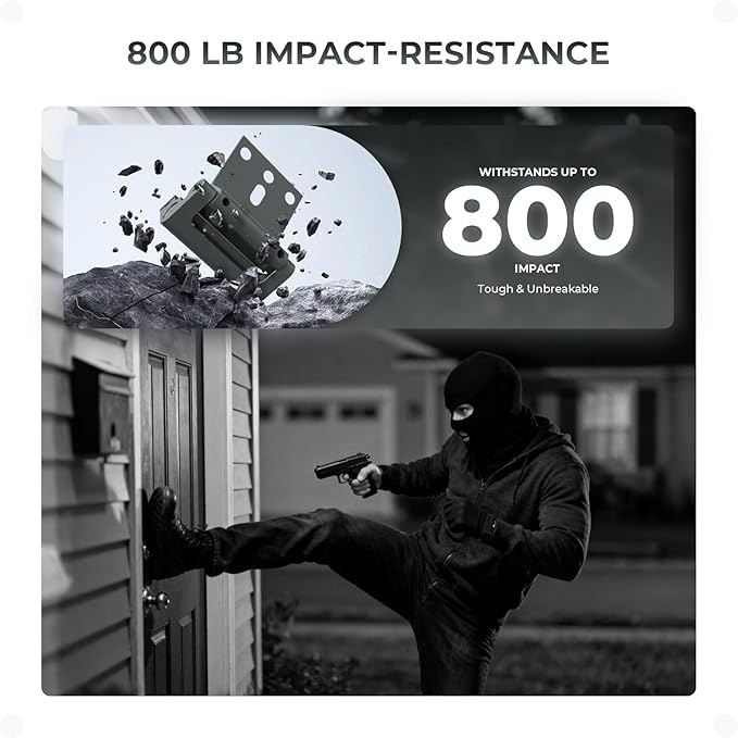 2Pack Home Security Door Reinforcement Lock, Childproof Safety Door Lock Latch Inside Stopper, Add High Security to Prevent Home Unauthorized Entry, Aluminum Construction Finish Grey