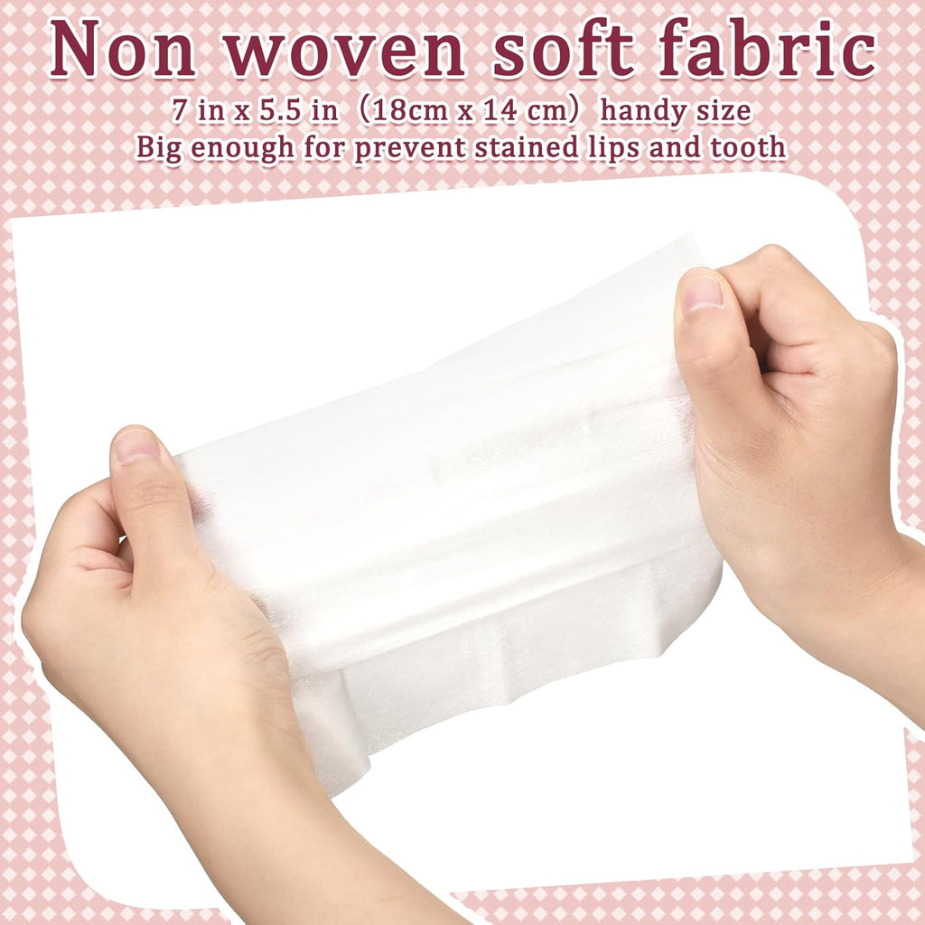 Loopeer 50 Pack Red Wine Stain Remover Wipes for Teeth and Lips Wine Prevention Teeth Wipes