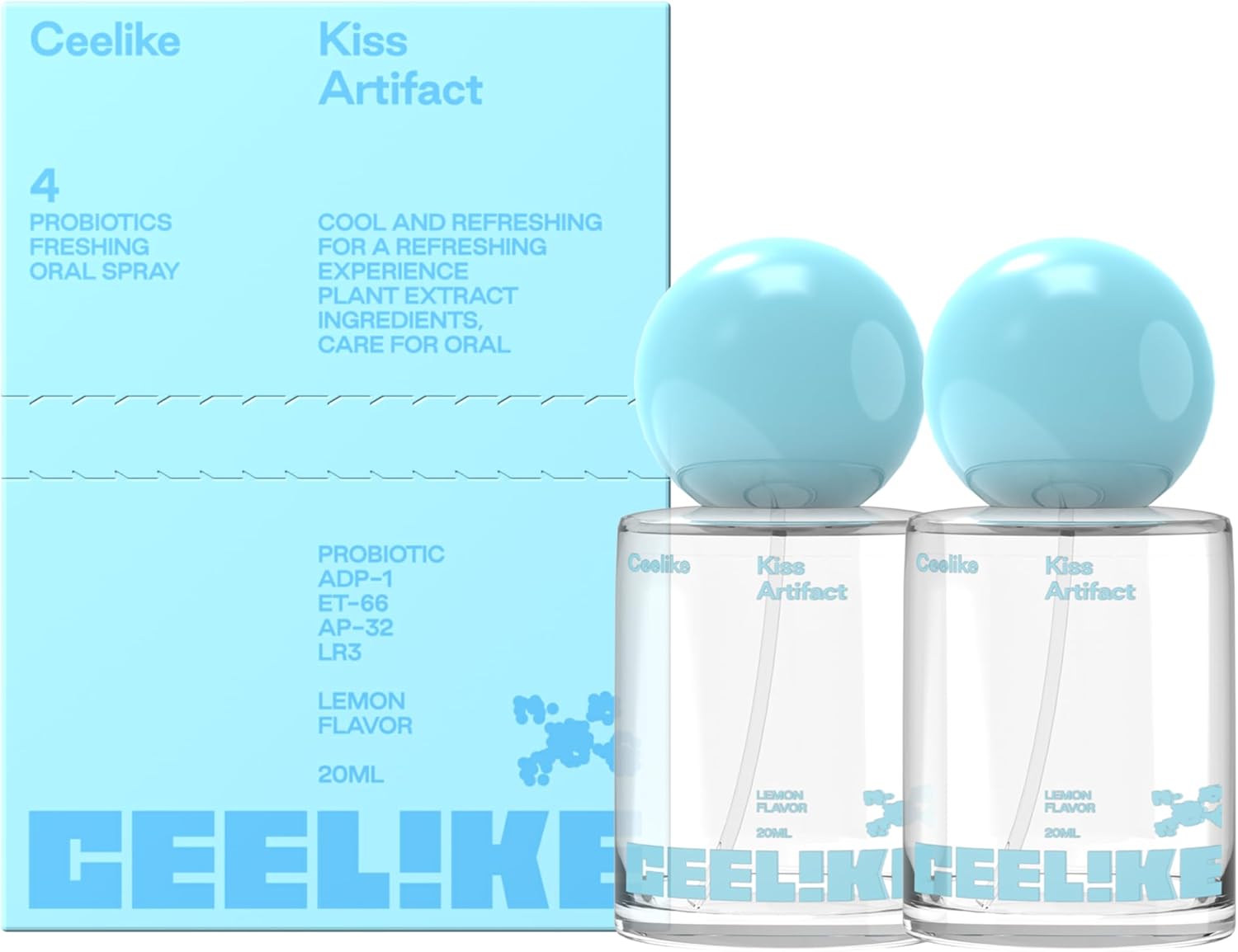 Oral Spray – Fresh Breath, Dual Cooling Experience & Convenient On-The-Go Design – Perfect for Freshening Breath Anywhere, Anytime (Lemon, 2 Count)