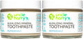 Uncle Harry's Peppermint Remineralizing Toothpaste | Natural Whitening Tooth Paste Freshens Breath & Promotes Enamel | Vegan Fluoride Free Toothpaste (2 Pack)