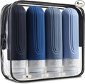 Travel Bottles for Toiletries, Tsa Approved 3oz Travel Size Containers BPA Free Leak Proof Refillable Liquid Silicone Squeezable Travel Accessories for Shampoo Conditioner Lotion (4 Pack)