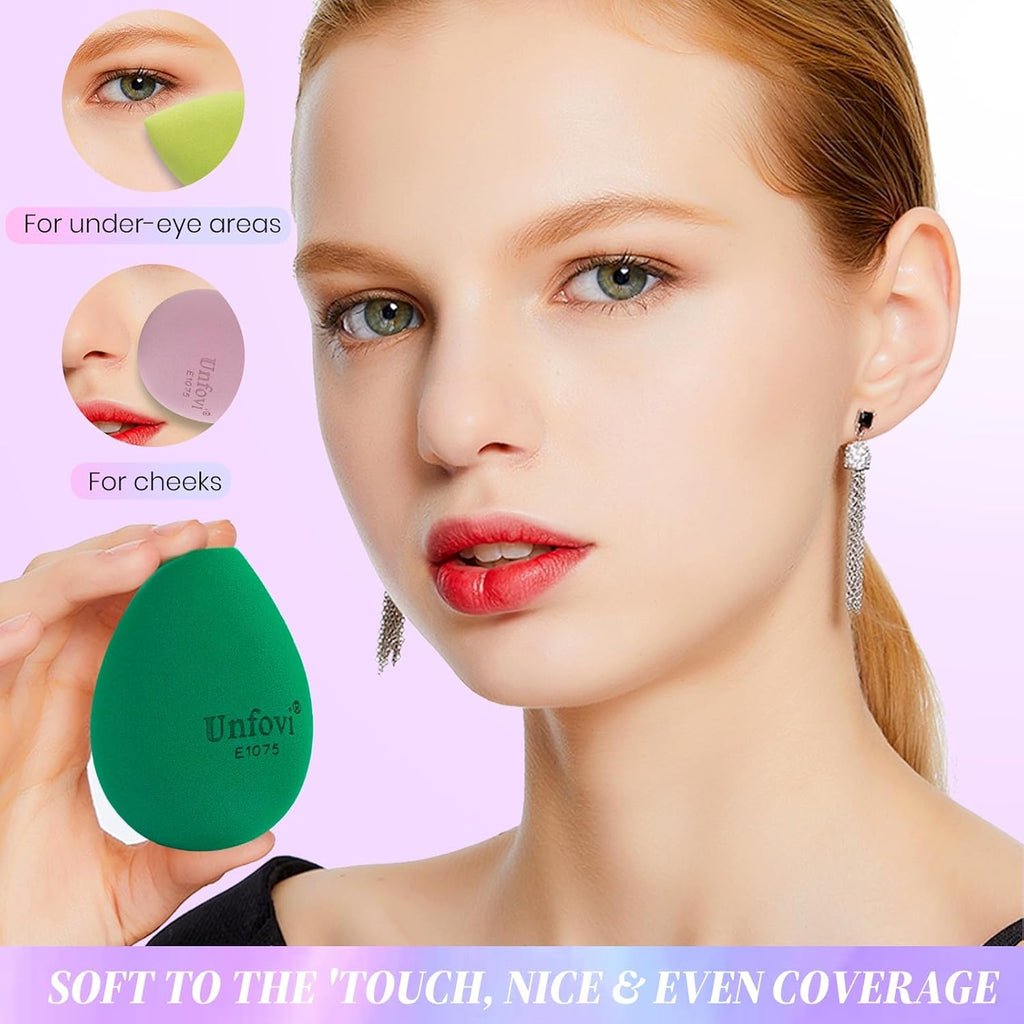 Multicolor Makeup Sponges Set, 7Pcs Ultra-soft and Latex Free Makeup Sponge for Foundation, Drop Shape Beauty Cosmetic Blender For Powder Cream and Liquid, Super Soft Wonder Cosmetic Applicator