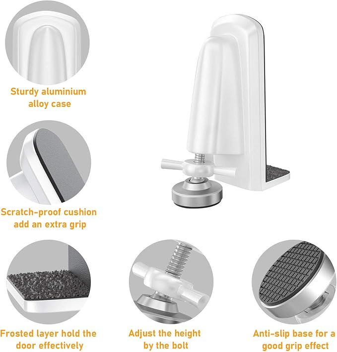 Portable Door Jammer for Travel - Door Stoppers Security Anti Theft,Apartment Hotel Room Protection - Door Lock Stopper Security Device for Women/Homeowner/Children/Tourist Safety