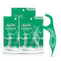 GUM Professional Clean Floss Picks - Extra Strong Shred-Resistant Floss, Easy Grip Handle - Dental Flossers for Adults - Fresh Mint Flavor, 90 Count (Pack of 3)