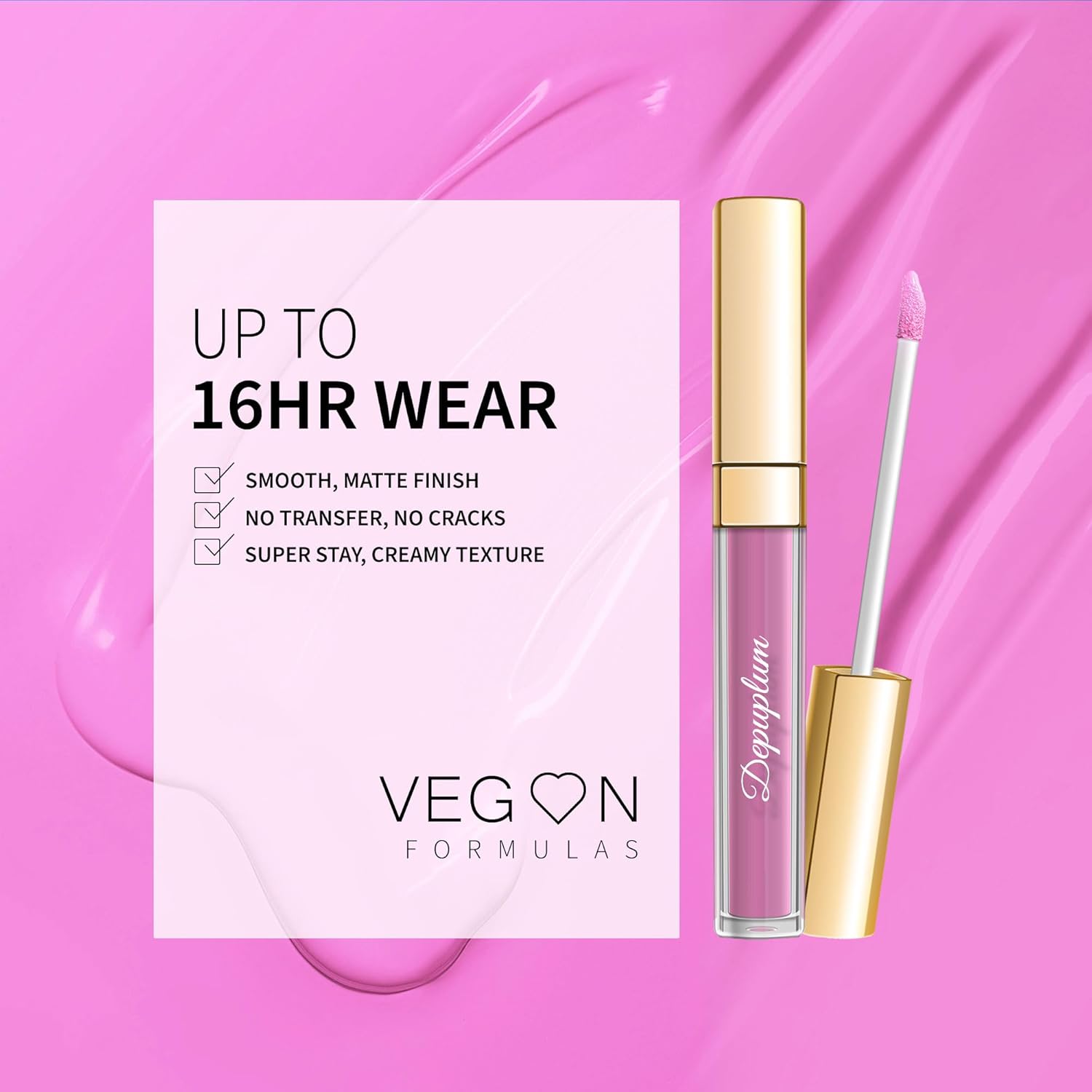 Pink Lipstick Matte for Women Superstay Long Lasting Lipstick Smudgeproof Liquid Lipsticks Cruelty Free Lip Makeup (DM26 Baby Pink)