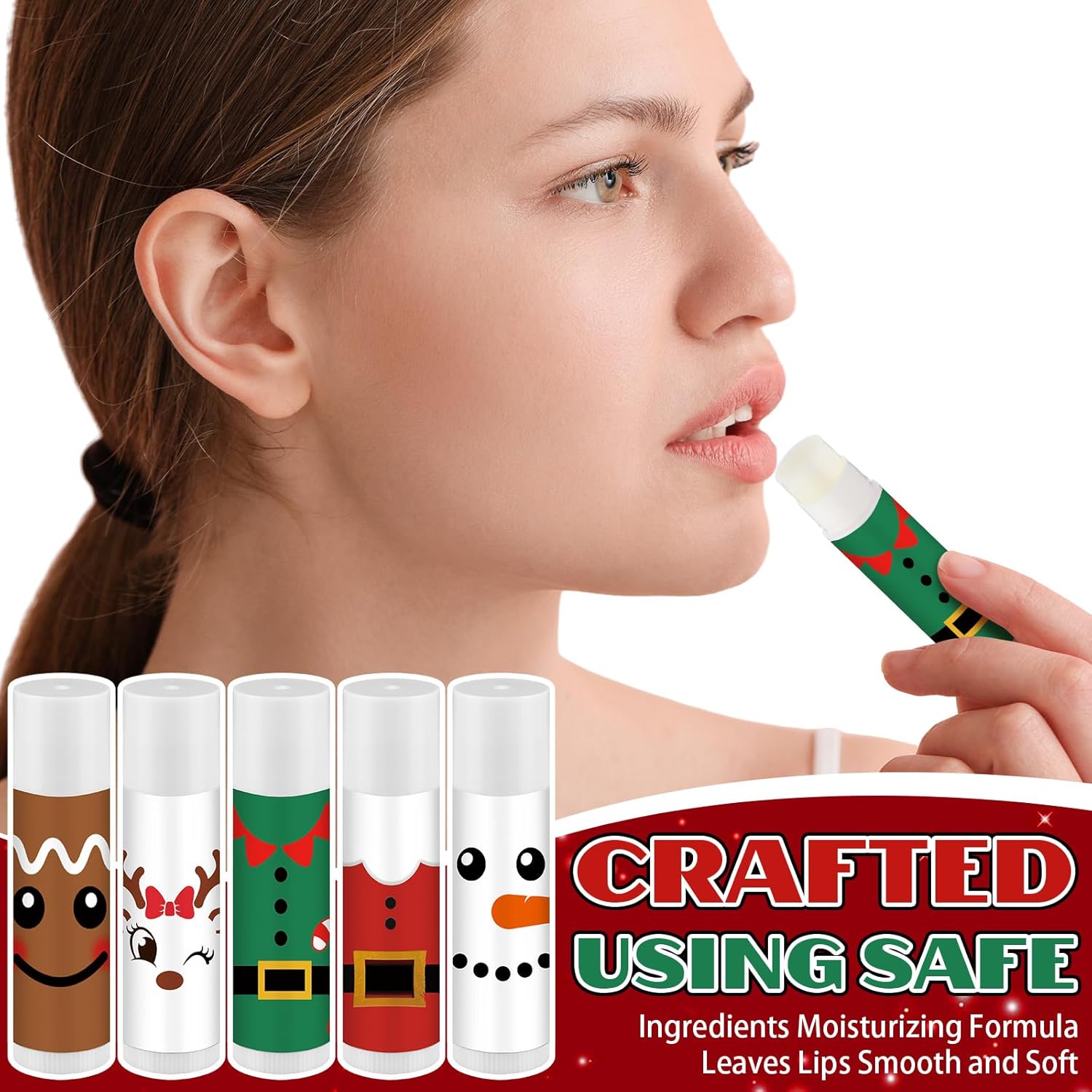 15 Pack Christmas Lip Balms Bulk Merry Christmas Party Gifts Favors Stocking Stuffers Holiday Lip Balms Employee Staff Team Appreciation Gifts Thank You for Teacher Coworkers