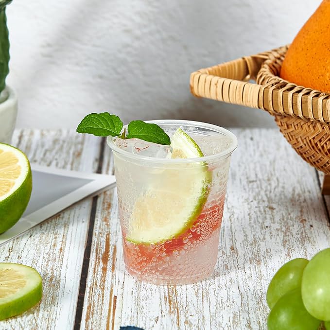 1200Pack 3oz Plastic Cups,Disposable Mouthwash Cups,3 Ounce Small Clear Tumblers for Tasting, Drinking and Party