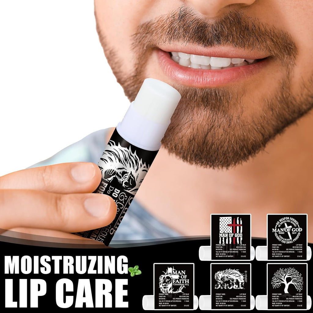 50 Pack Christmas Christian Religious Gifts Bulk Lip Balms for Men Church Party Favors Bible Verse Lip Balms with Scripture Gifts for Coworkers Staff Employee Christmas Stocking Stuffers