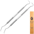 Professional Dental Tools - Dental Pick, Dental Scaler for Tartar Plaque Remover Tooth Cleaner Teeth Scraper Dentist Hygienist Kit Sickle Scaler Teeth Cleaning Set Stainless Steel 2 Pc By Krisp Beauty