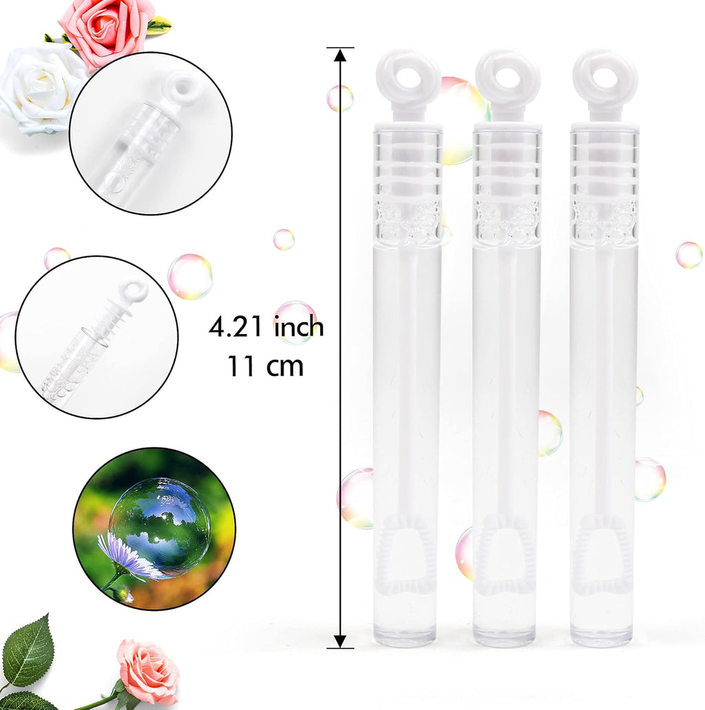 180 Pack Bubble Wands Bulk, Party Favors for Weddings, Anniversaries, Celebrations, Graduation, Birthday, Summer Toys for Kids Adults by Inscraft
