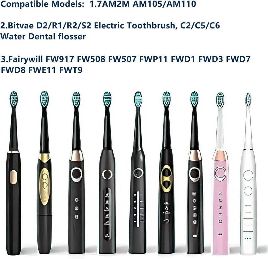 Wall Charger for 7AM2M AM105/AM110 /Fairywill/Bitvae/Dnsly/Vekkia/Gloridea/Sboly/Electric Toothbrush, (Not for 7AM2M AM100 AM101 AM103) (Black)
