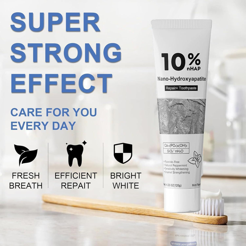 Hydroxyapatite Toothpaste SP-6 Probiotic Toothpaste Set for Enamel Protection and Tooth Strengthening Fresh Breath Gum Health Fluoride-Free whitening toothpasteToothpaste for Sensitive Teeth (2)